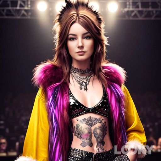 Dina in LOOKY. #Глэм-рок_дива,#LOOKY_нейронка. #Глэм-рок_дива #LOOK...