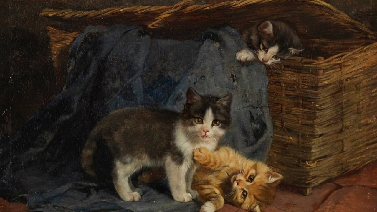 "Три котенка", 1887

Художник / Юлий Адам
(1852-1913) Частная коллекция
[#looky_нейронка](looky_нейронка) 