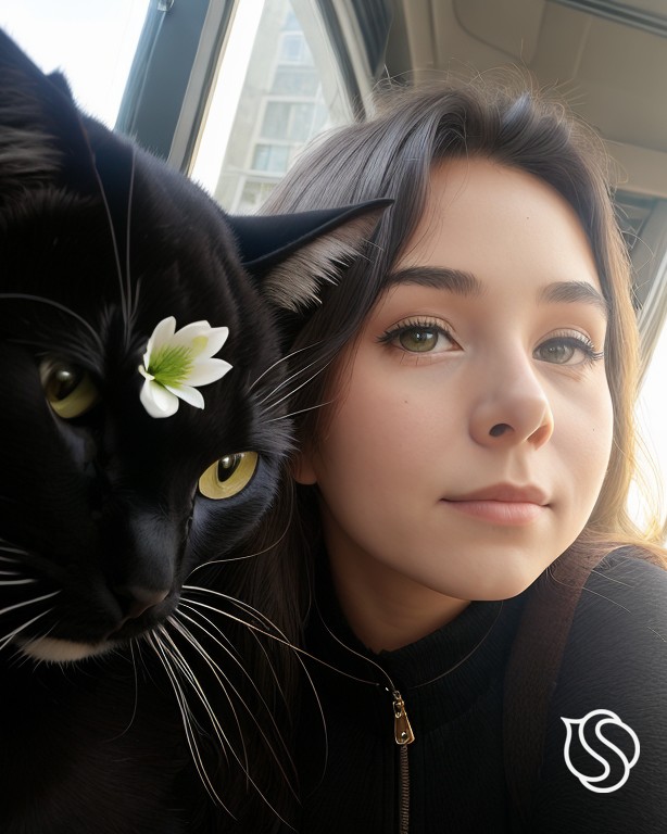 Kira_ в LOOKY — [#цветы_немусор](цветы_немусор) #кошка [#LOOKY_нейронка](LOO