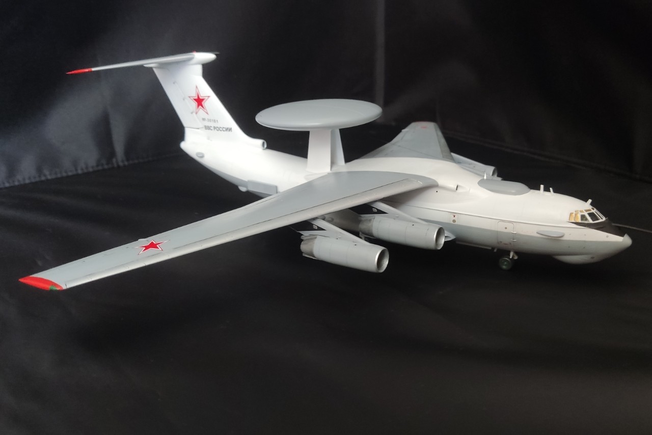 masshtab_models в LOOKY — Летающий "гриб". Самолет ДРЛО А-50. Масштаб модели 1/144. #а