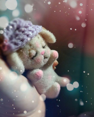 Looky_1682834823348 в LOOKY. #валяныеигрушки,#фелтинг,#игрушкиизшерсти,#сплюша,#игрушки. Маленький кролик-спл...