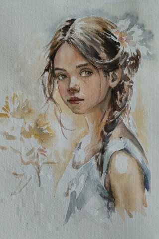 Christina в LOOKY. #рисование,#арт,#хобби. Лето
[#портретакваре...