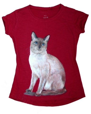 Velerti Art в LOOKY. #ручная_роспись,#футболка,#velerti_art,#cat. Футболка с ручной ро...