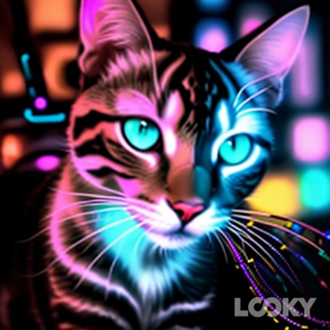 Looky_1700072631832 в LOOKY. #Неон,#LOOKY,#кот. #Неон #LOOKY#кот