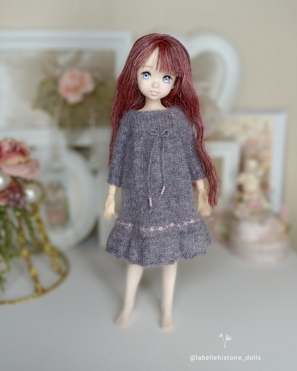 ТМ Прекрасная История in LOOKY. #rurukosofi,,#руруко,,#одеждадляруруко,,#azon,,#azonedoll,#petworks,,#labellehistoire_doll,,#dolls,,#одеждадлякукол,,#clothesforruruko,,#clothesruruko,. Серое платьеце на ку...