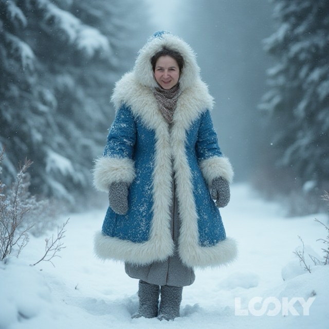 Тепло ли тебе, девушка? #Новый_Год_2025 #LOOKY_нейронка