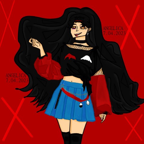 Angie в LOOKY. #арт,#art,#диджитал,#искусство,#ос,#персонажи,#digital. Арт. Крутая Дарья. 
...
