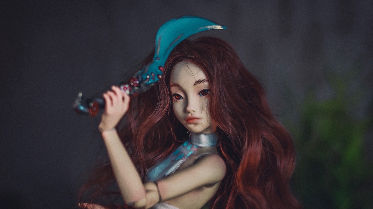 lofo_mi в LOOKY — 🩶💜🖤

#авторскаякукла [#artdolls](artdolls) #bjd #dollmake