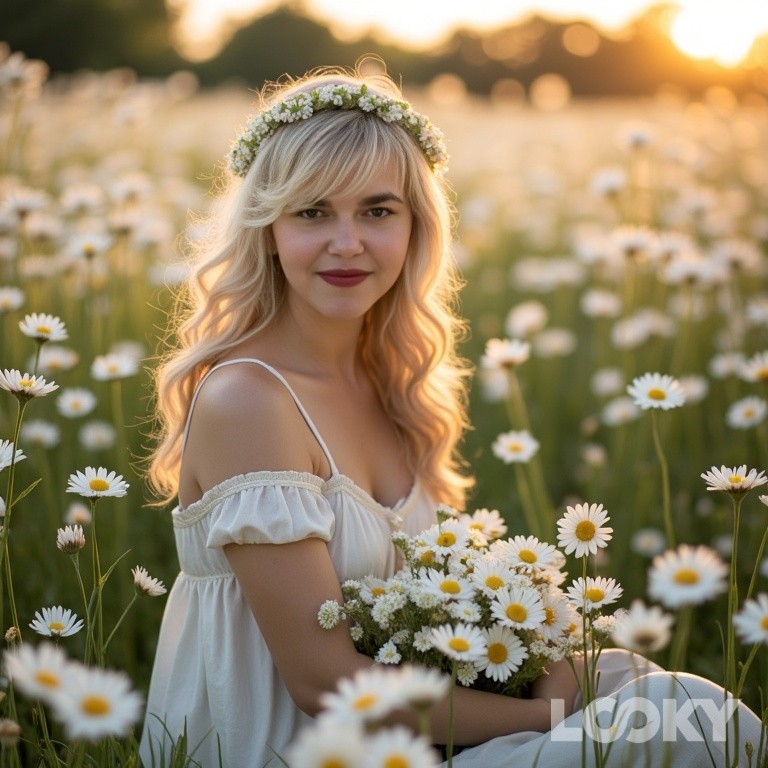 #Свой_аватар #LOOKY_нейронка 
.
#девушка
[#полецветов ](полецветов)#лето [#заходсолнца ](заходсолнца)[#ромашки ](ромашки)[#букетромашек ](букетромашек)#looky [#looky_official ](looky_official)#looky_контент #looky_цветы
