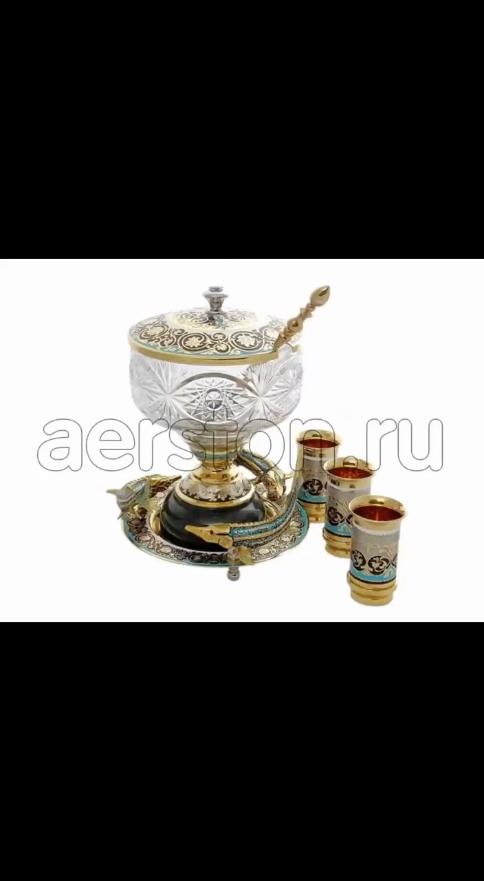 AERSTON Коллекционные подарки в LOOKY. . Икорница «ТРИ ОСЕТРА...