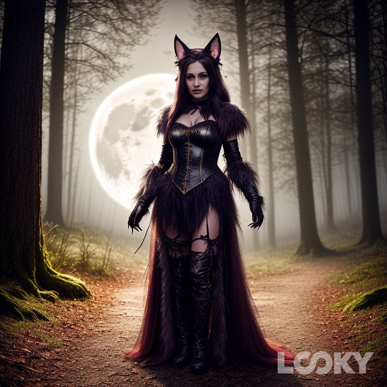  в LOOKY — #Хэллоуин_оборотень #LOOKY_нейронка