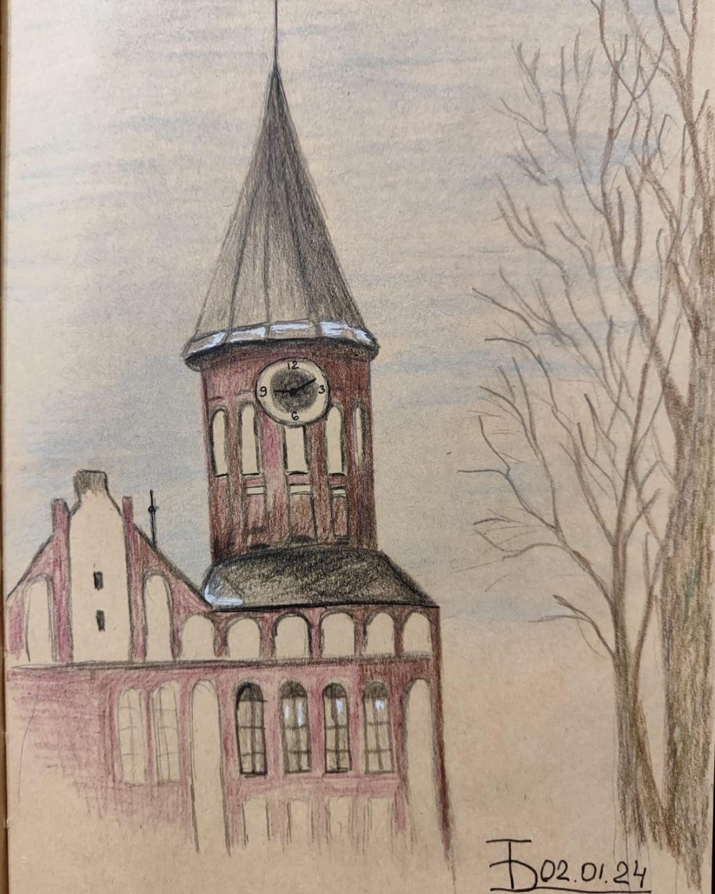 [#островканта](островканта) #скетч #рисунок #art [#sketch](sketch) [#kaliningrad](kaliningrad) 