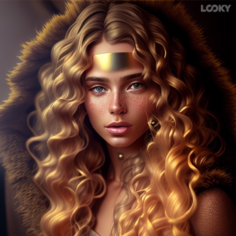 NEUROMANIAC в LOOKY. #looky_нейронка,#art,#neuromaniac. Golden girl #looky_н...