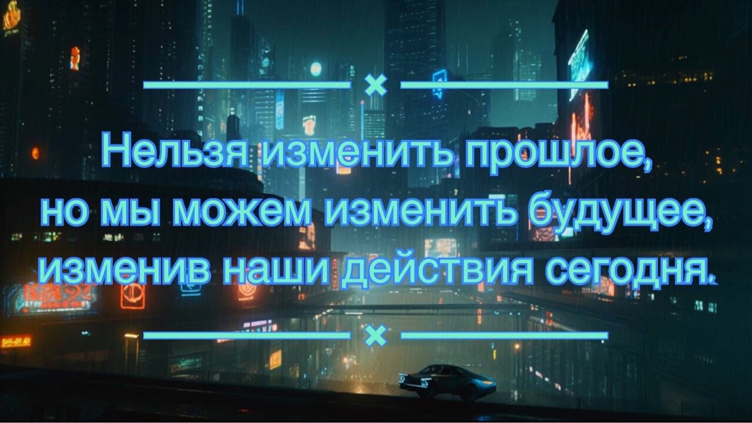 Нельзя #изменить прошлое, но мы можем изменить будущее, изменив наши #действия #сегодня.
@vtege / [#афоризм](афоризм) [#vtege](vtege) 