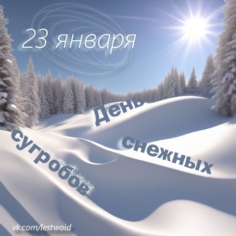 LestWoid в LOOKY. #зима,#Деньснежныхсугробов. 23 января - День сне...