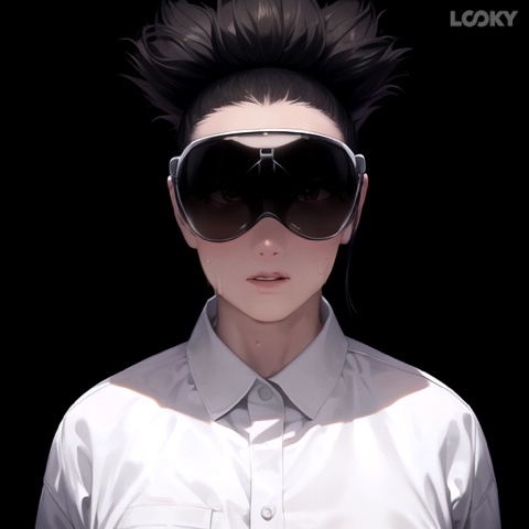 NEUROMANIAC в LOOKY. #looky,#apple,#provision,#neuralnetwork,#art,#neuromaniac. Apple pro vision ani...