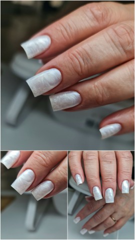 Елена Мартынова в LOOKY. #маникюр,#гелевойманикюр,#жемчужныйгель,#валуйкиманикюр,#дизайнногтей,#коррекцияногтей,#маникюрвалуйки,#мастерманикюра. Белый жемчужный гель...