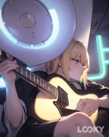 Bulka_S_Yadom в LOOKY. #Аниме_Неон,#LOOKY_нейронка,#Anime,#Girl,#Guitar,#Song. #Аниме_Неон #LOOKY_н...