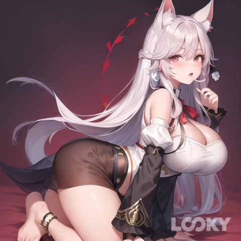 Kitsune-Chan l The maidenssee в LOOKY. #Аниме,#Аниме_Неон,#LOOKY_нейронка. #Аниме #Аниме_Неон #...