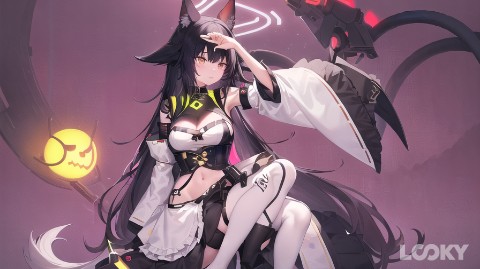 Kitsune-Chan l The maidenssee в LOOKY. #Аниме_Неон,#Аниме,#LOOKY_нейронка. #Аниме_Неон #Аниме #...