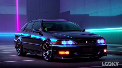 Владимир в LOOKY. #Неон,#Киберпанк,#Фэнтези,#LOOKY_нейронка#Toyota_Chaser_JZX_100. #Неон #Киберпанк #Фэ...