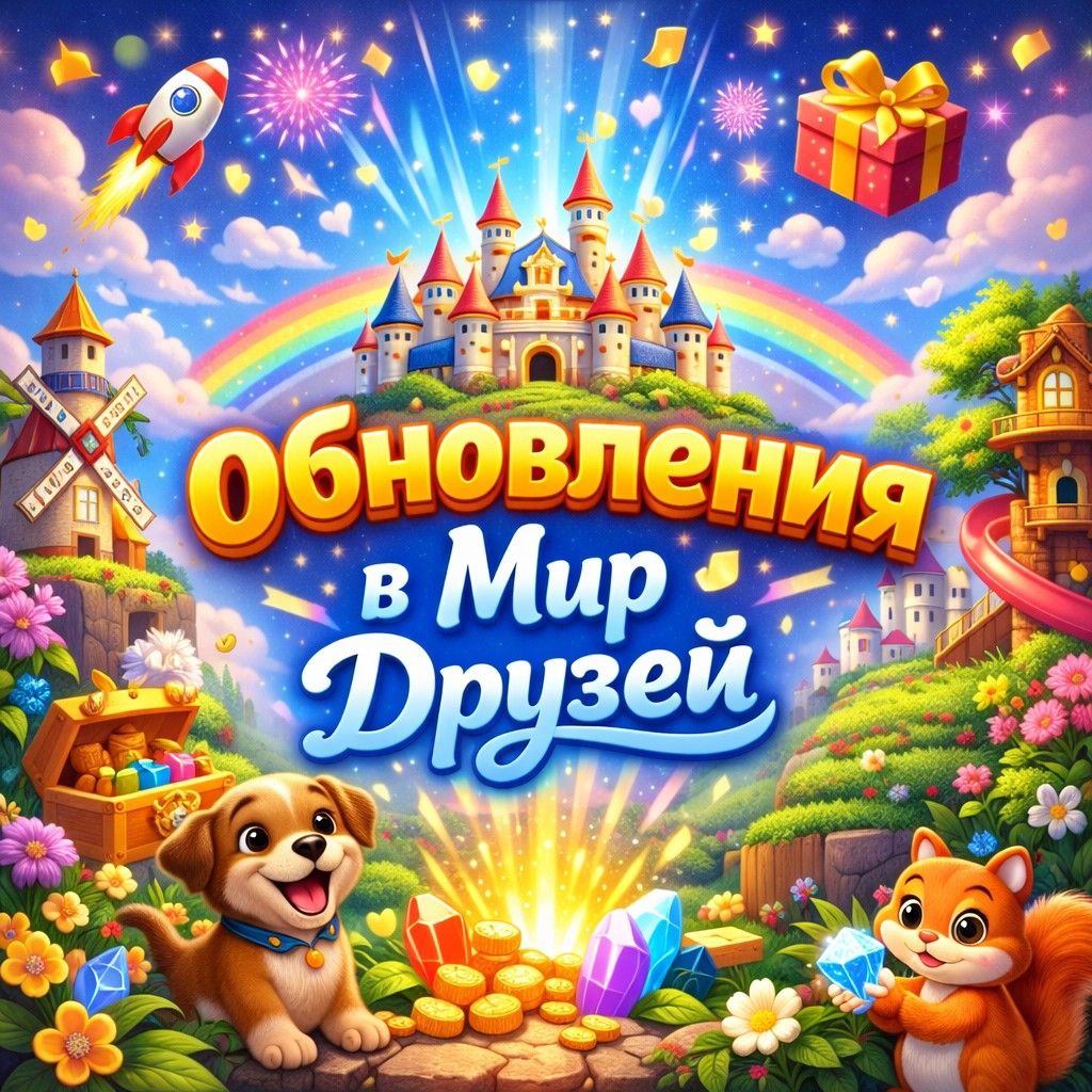 🚀 **Свежие обновления в социальной сети «Мир Друзей»!**

Мы продолжаем активно развивать платформу и делаем «Мир Друзей» ещё удобнее и функциональнее. Делимся последними изменениями 👇

🎬 **Добавлен раздел «Видео»**
Теперь все видео собраны в отдельном разделе — удобно смотреть, находить и делиться контентом.

📌 **Видео на стене**
Появилась возможность **прикреплять видео к постам на стене** — делитесь роликами прямо в ленте.

😄 **Смайлики в постах**
Теперь к записям на стене можно **добавлять смайлики**, делая посты более живыми и эмоциональными.

🔗 **Копирование ссылки на профиль**
Реализована удобная функция **копирования ссылки на свой профиль** — делиться страницей стало проще.

🔐 **Исправлена проблема с выходом из аккаунта**
Мы устранили ошибку с самопроизвольным выходом — авторизация стала стабильнее и надёжнее.

✨ Обновляйтесь, пробуйте новое и делитесь впечатлениями!
**Мир Друзей** — социальная сеть, которая становится лучше каждый день 💙