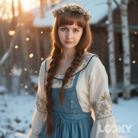 kamenskanaska88 в LOOKY. #Русская_зима,#LOOKY_нейронка. #Русская_зима #LOOKY...