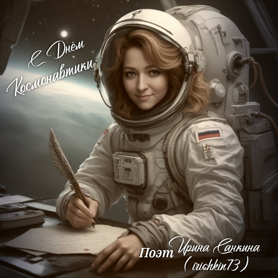 С днём Космонавтики🚀

✈️мой телеграм - канал 
   https://t.me/stihiirishkin

#irishkin73 #москва #автор #поэт #стихи #рифма #денькосмонавтики