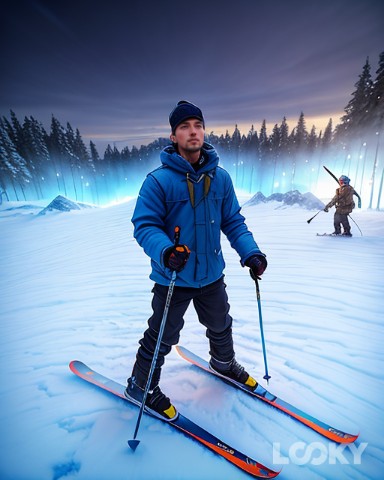 Alex Bayne в LOOKY. #Фэнтези,#LOOKY_нейронка,#snow,#winter,#ski. #Фэнтези #LOOKY_нейр...