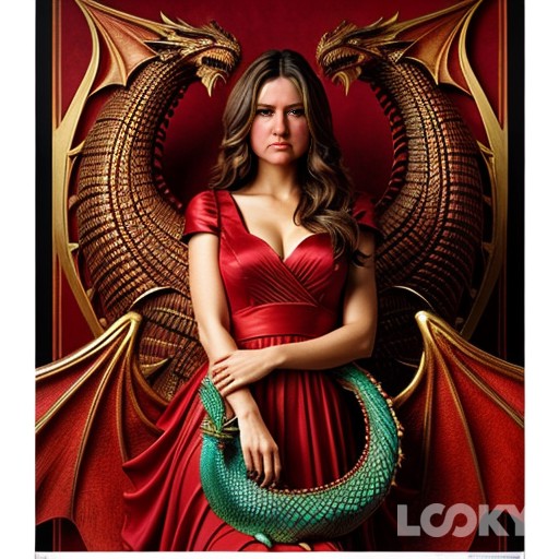 #Красный_дракон #Снежная_королева #LOOKY_нейронка С Новым годом дракона🐉