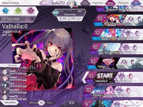 Valhalla:0 [Future 10] Normal clear