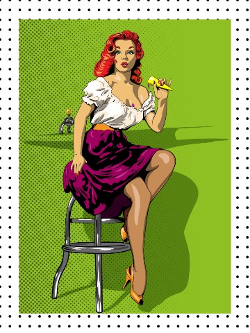 ozara.illustrator в LOOKY. #пинап,#векторнаяиллюстрация,#вектор,#векторнаяграфика,#картина,#интерпретация,#рисунок,#иллюстрация,#художник,#иллюстратор. Векторная иллюстраци...