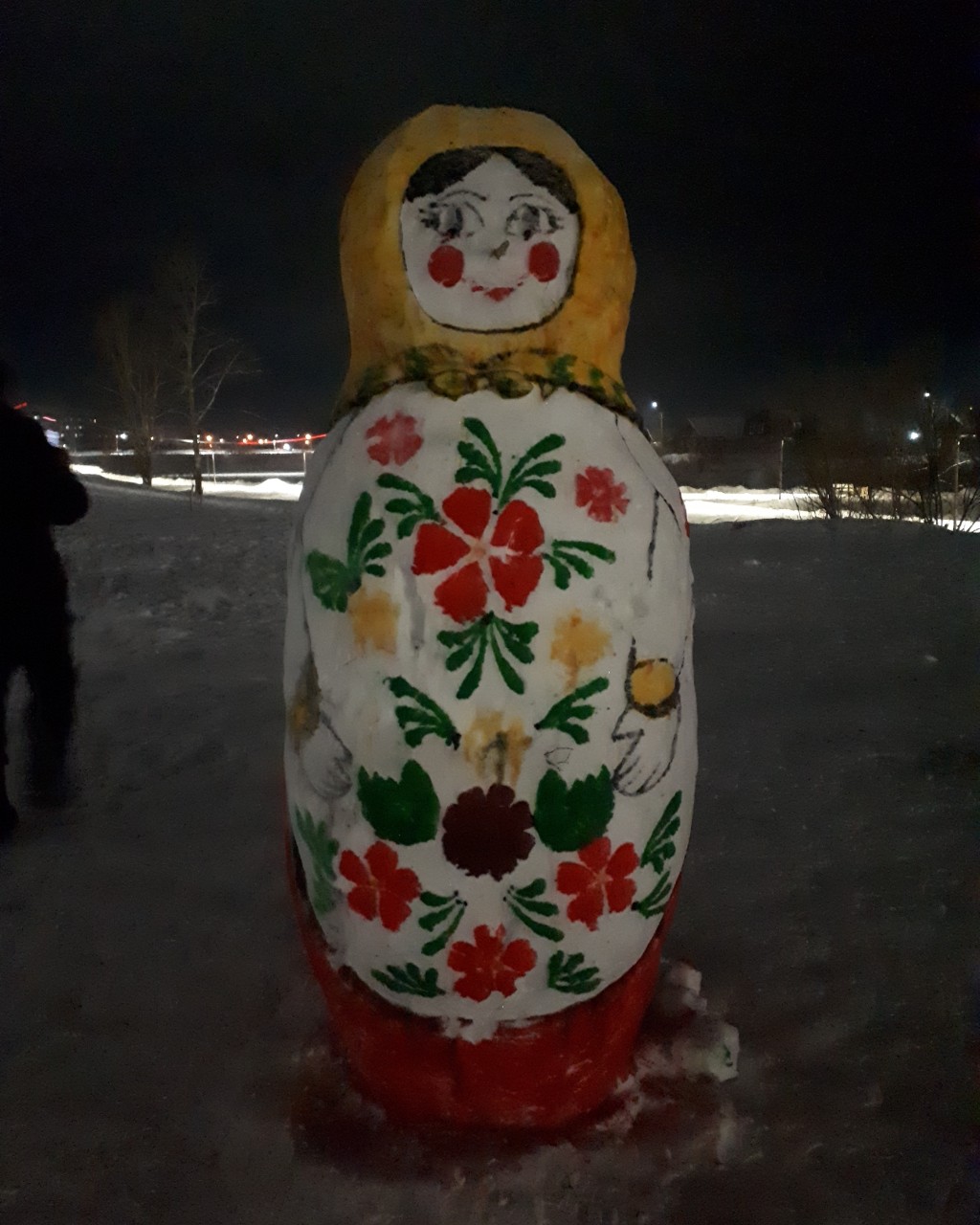 Вот такая красота из снег