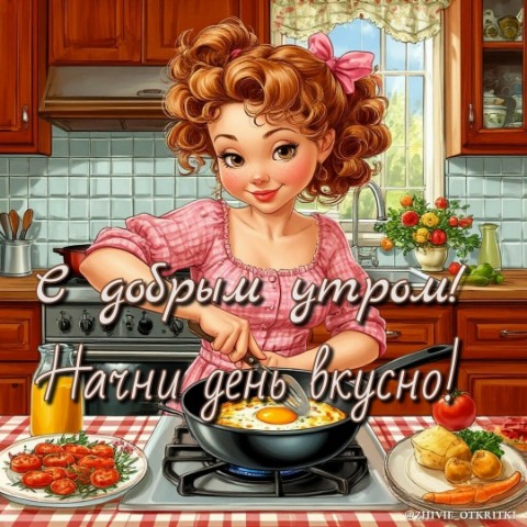 zhivie_otkritki_natali в LOOKY. #доброеутро,#уют,#вкусноенастроение. 🍳Вкусных вам завтра...