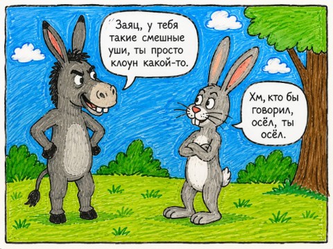 kindaenot в LOOKY. . ОЗ: Осёл и Заяц.