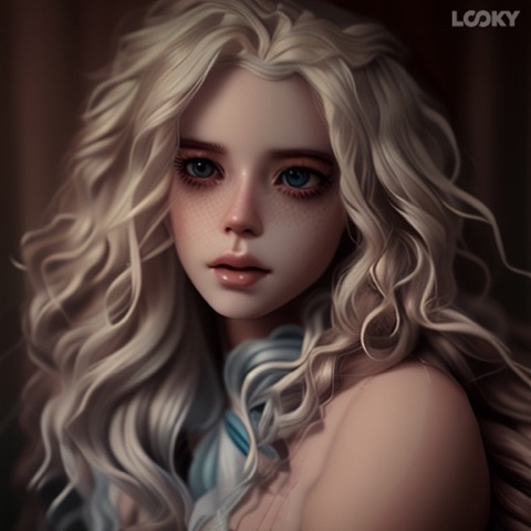 NEUROMANIAC в LOOKY. #looky_нейронка,#art,#neuromaniac,#neuralnetwork. Doll girl #looky_ней...
