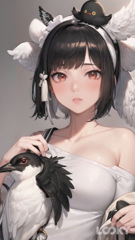 Ayaya_pron в LOOKY. #Аниме,#LOOKY_нейронка,#birds,#anime,#cute,#cutegirl. #Аниме #LOOKY_нейрон...
