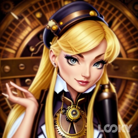 Jisoo в LOOKY. #Стимпанк,#LOOKY_нейронка. #Стимпанк #LOOKY_ней...
