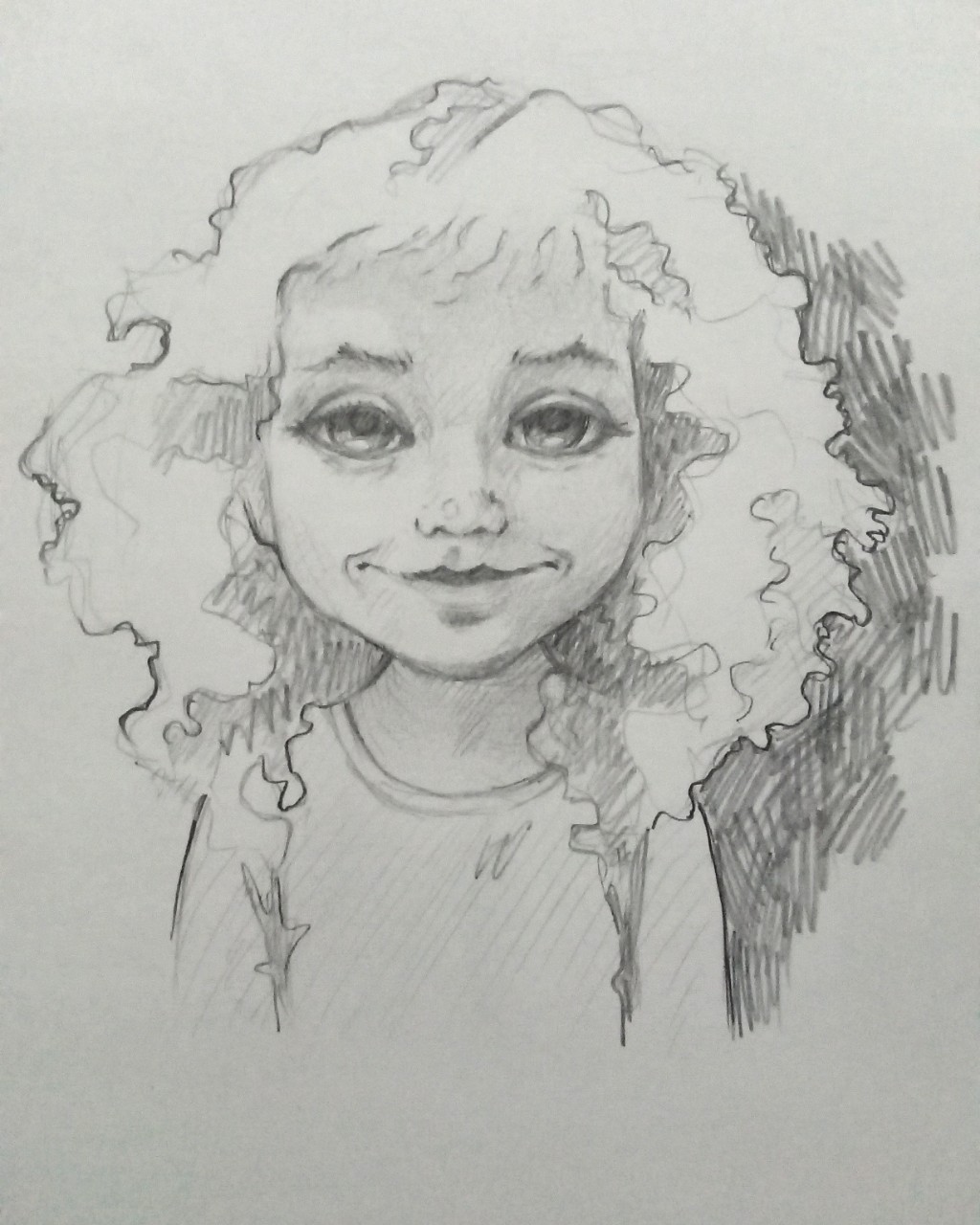#рисунок #простой_карандаш #портрет #девочка #творчество #art