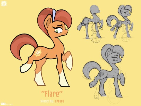 d76e00 в LOOKY. #Art,#Sketch,#Pony,#Digital,#d76e00,#Mlp,#StellarFlare. Sketch color "Flare"...