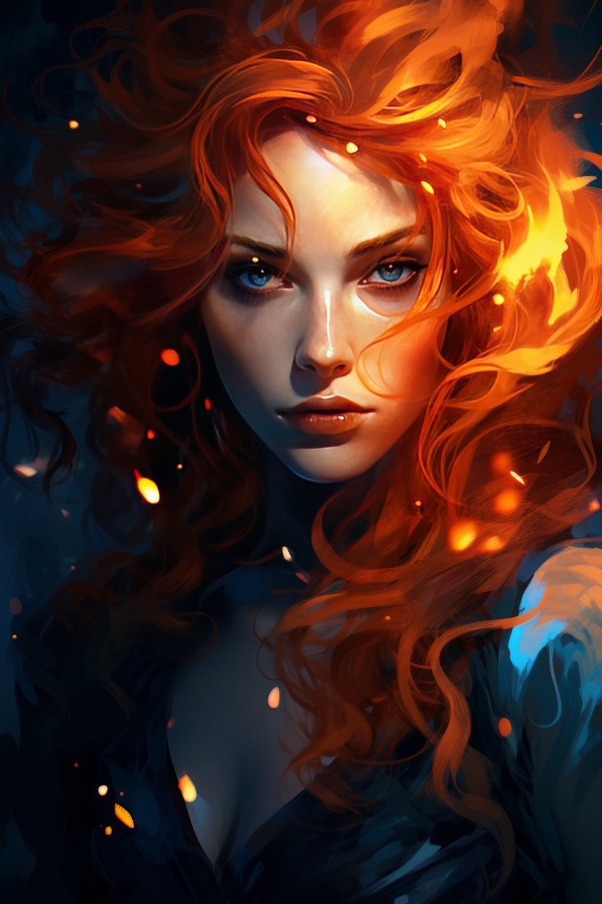 Looky_1680985926778 в LOOKY — [#арт ](арт)[#девушка ](девушка)[#огонь ](огонь)