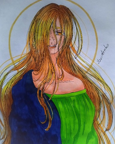 Loliy в LOOKY. #рисунок,#арт,#портрет,#артмаркерами,#портрет. Вчера было Рождество...