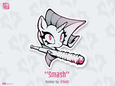 d76e00 в LOOKY. #Art,#Sticker,#Digital,#d76e00,#pony,#mlp,#Rarity,#Smash. Sticker "Smash"

#Ar...