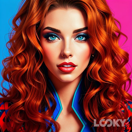 #Поп_арт #Неон #Оборотень #LOOKY_нейронка