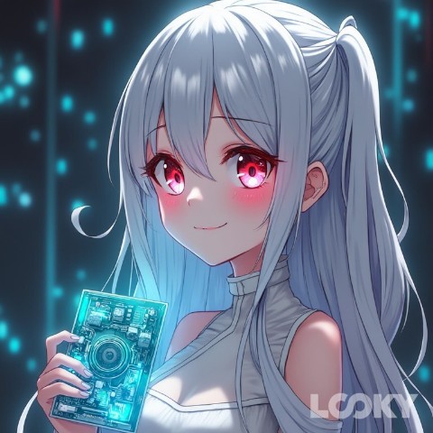 dr_megavolt в LOOKY. #LOOKY_нейронка,#whitehair,#white_hair,#anime,#animegirl,#anime_girl,#animesmile,#anime_smile. Хоть и начались труд...