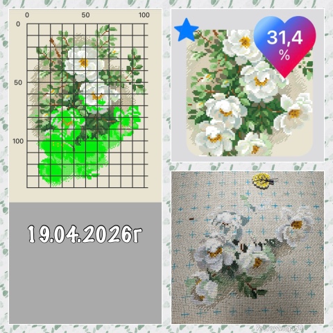 petrovaolga59 в LOOKY. #всеравнотебявышью,#вышивка,#хобби,#люблювышивать,#крестики,#долгострой,#сделайсвоимируками,#вышивкакрестиком,#белыйшиповник,#риолис,#handmade,#хендмейд,#crossstitch_gallery,#crossstitchsaga,#рукоделие. Отчет с 13 апреля 20...