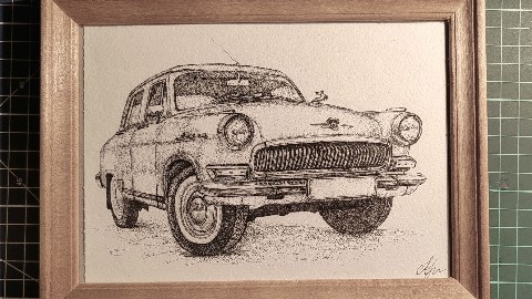 gaiagallery.sid в LOOKY. #точки,#draw,#art,#artist,#рисунокточками,#арт,#рисуеок,#художник,#nft. Машинка. Бумага. Лин...
