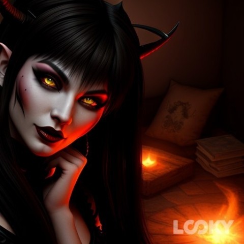 cherry_kim_tehen в LOOKY. #Диабло,#Фэнтези,#Аниме_Неон,#LOOKY_нейронка. #Диабло #Фэнтези #Ан...