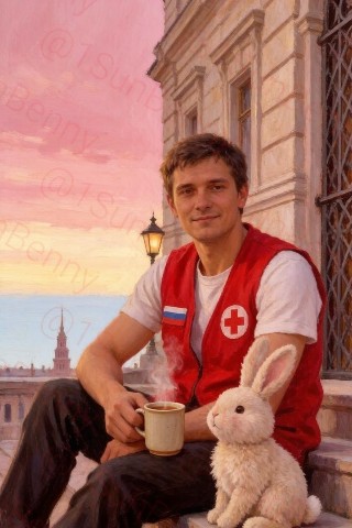 1SunBenny в LOOKY. #ИИ_арт,#ВолонтёрыРоссии,#ДоброВДействии,#РоссияПомогает,#ВолонтёрствоБезГраниц,#ТёплыеРуки,#МаслянаяЖивопись,#РусскийФлаг,#ПомощьБлижним,#Человечность,#ДобрыеДела,#СветлаяКоллекция. «Смена закончена» 🫖...