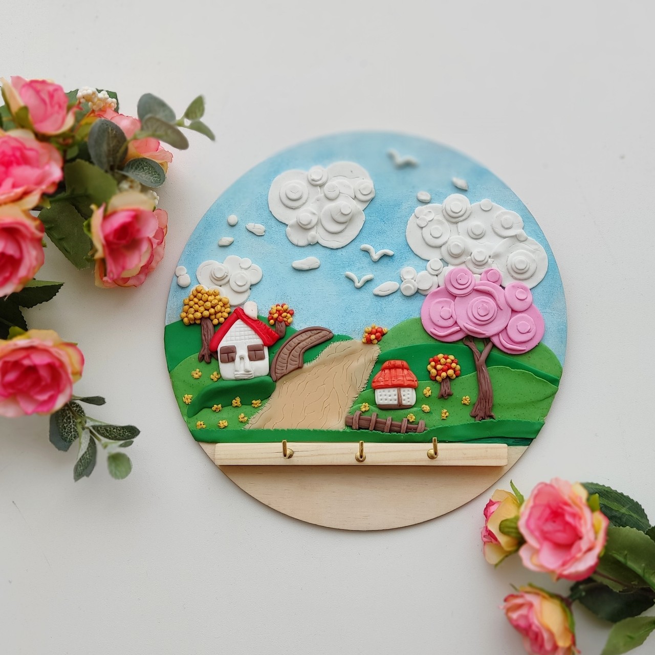 alesina_clay в LOOKY — Ключница с декором из полимерной глины